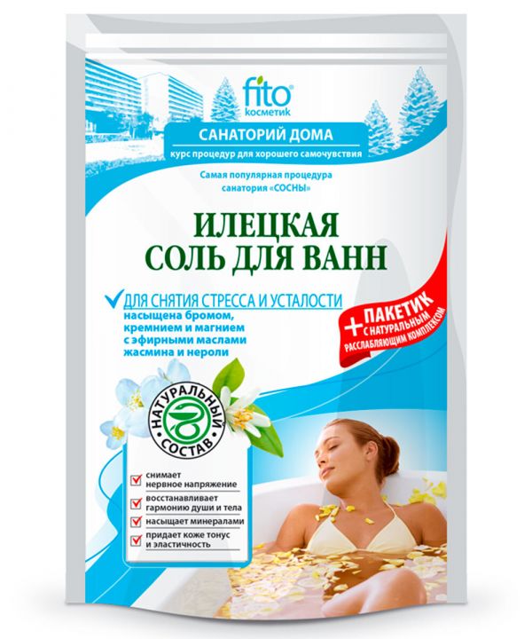 FITOcosmetics Sanatorium at home Bath salt Iletskaya "To relieve stress" (500+30) ml